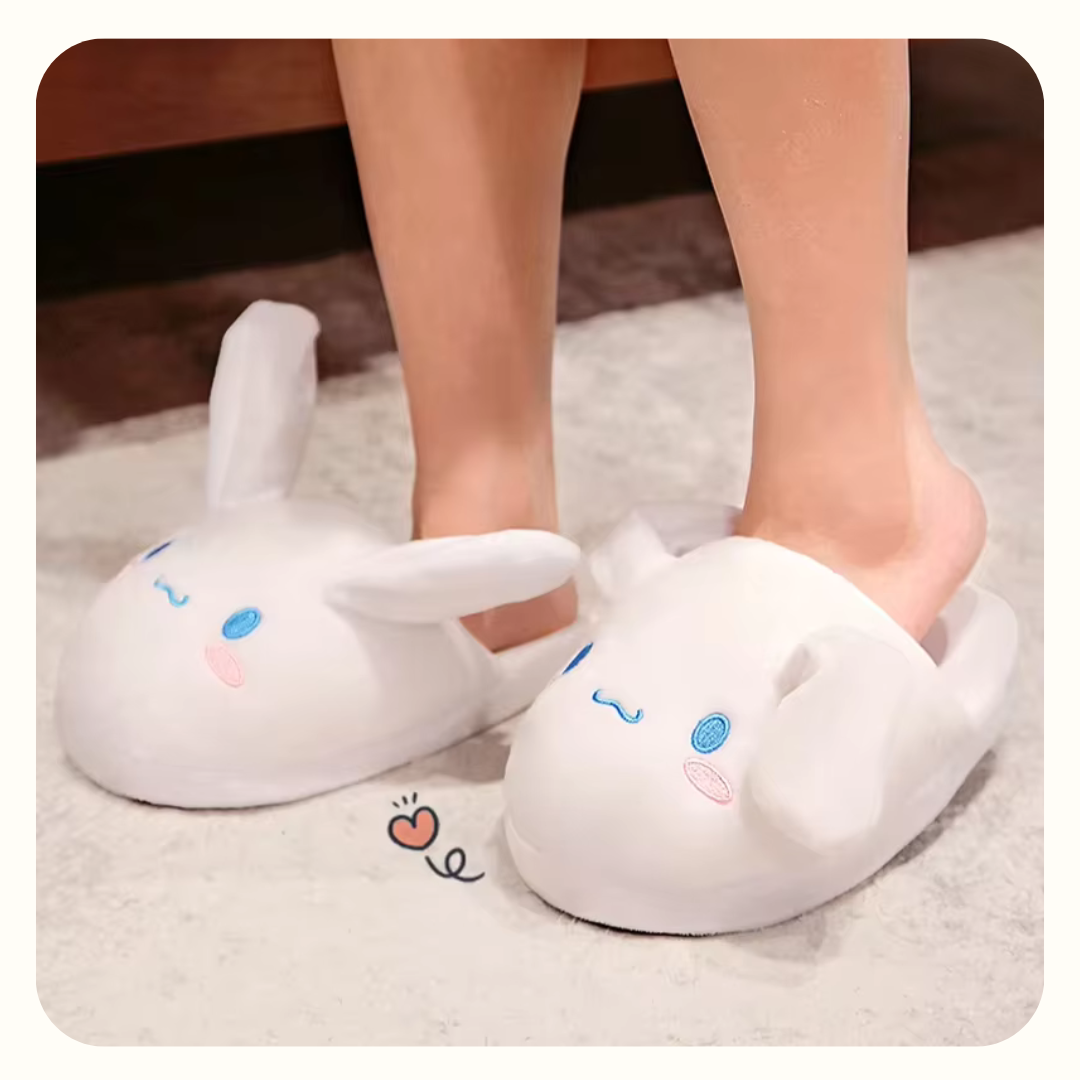 Bunny Ear Slippers - Free Size