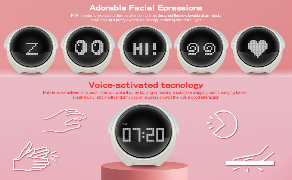 EmotiGlow Digital Alarm Clock