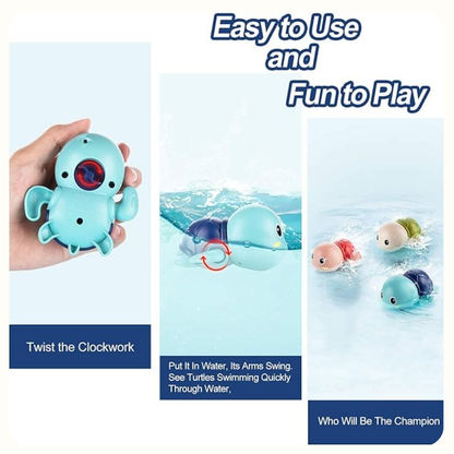 Turtle Splash Wind-Up Bath Toy