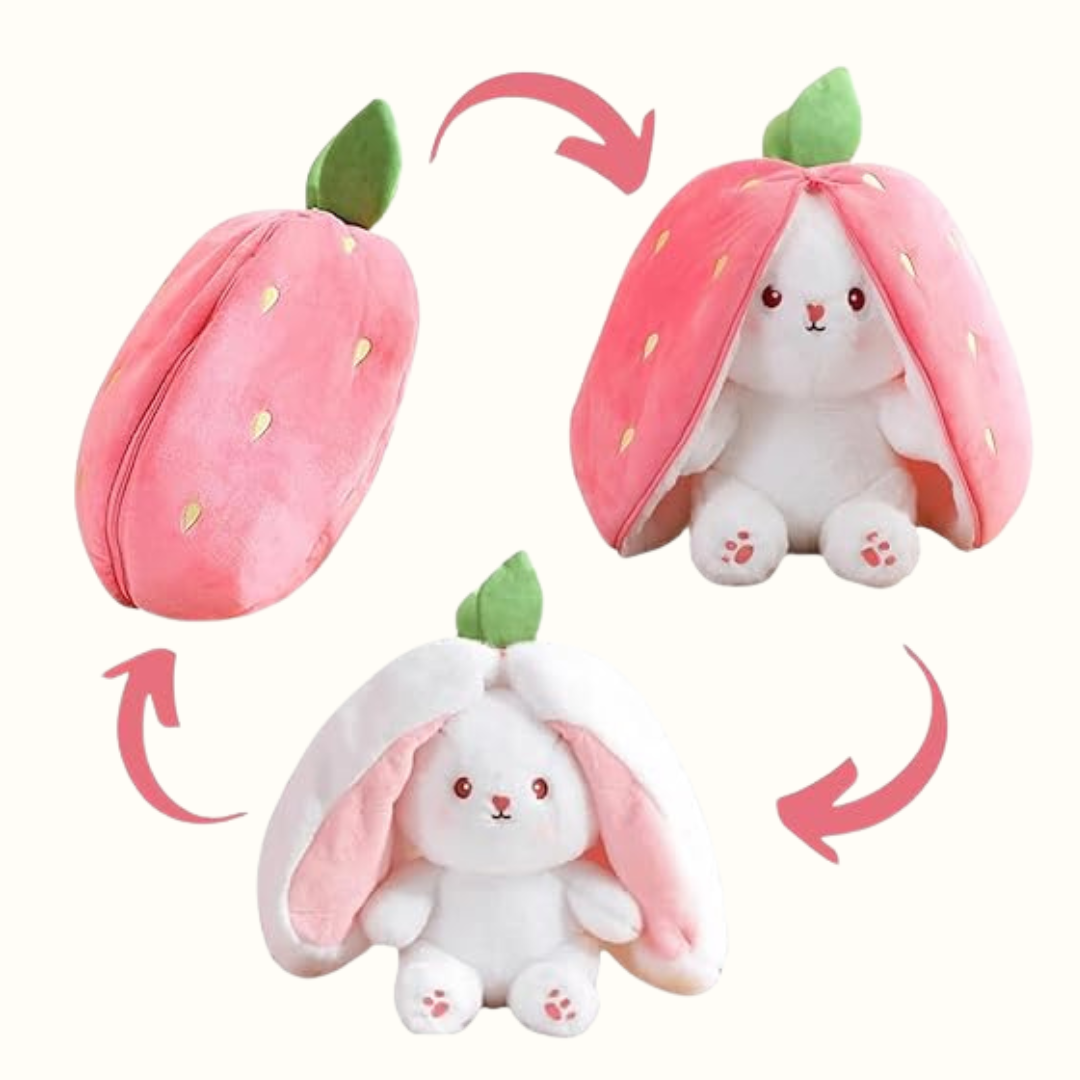 Strawberry Bunny Plush Toy
