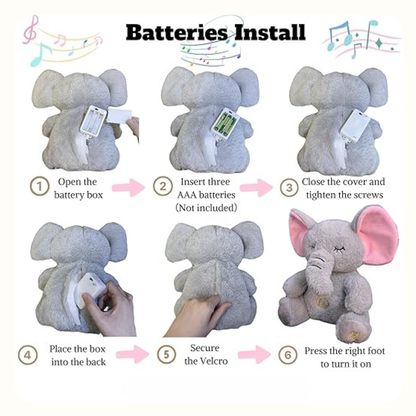 Calm Breathing Elephant Plush