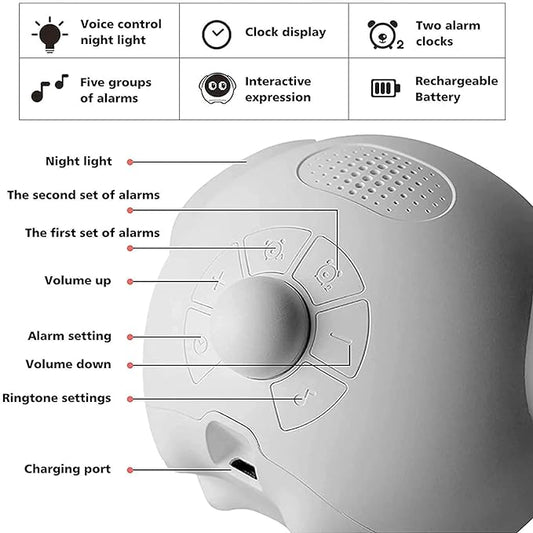 EmotiGlow Digital Alarm Clock